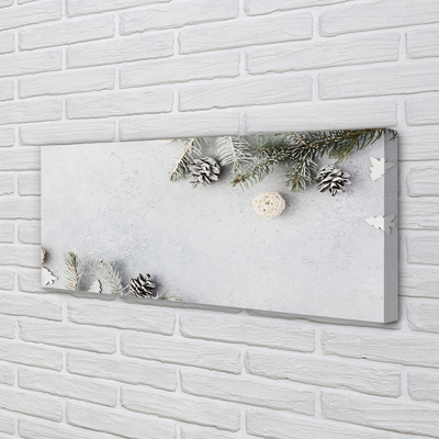 Obraz na płótnie Gałązki i Szyszki