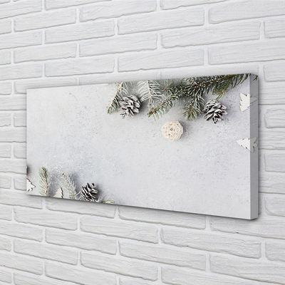 Obraz na płótnie Gałązki i Szyszki