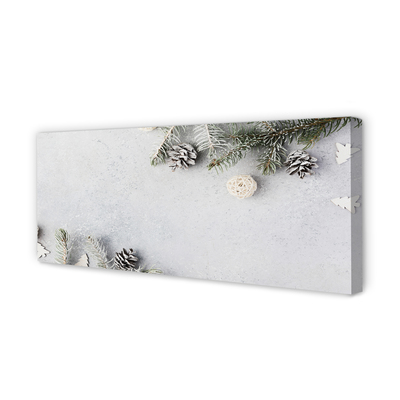 Obraz na płótnie Gałązki i Szyszki