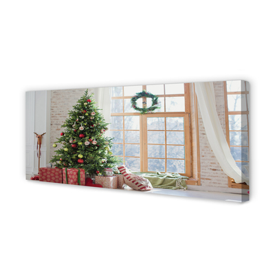 Obraz drukowany na płótnie Choinki i Prezenty