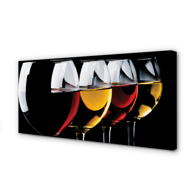 Fotoobraz na płótnie Minimalistyczne Kieliszki W Czerni