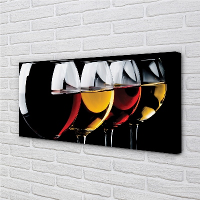 Fotoobraz na płótnie Minimalistyczne Kieliszki W Czerni