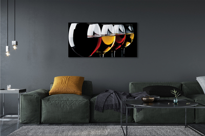 Fotoobraz na płótnie Minimalistyczne Kieliszki W Czerni