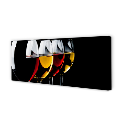 Fotoobraz na płótnie Minimalistyczne Kieliszki W Czerni