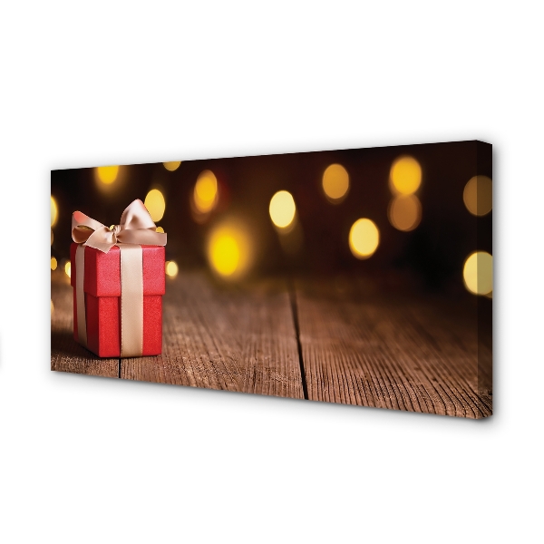 Obraz na płótnie Prezent na Deskach