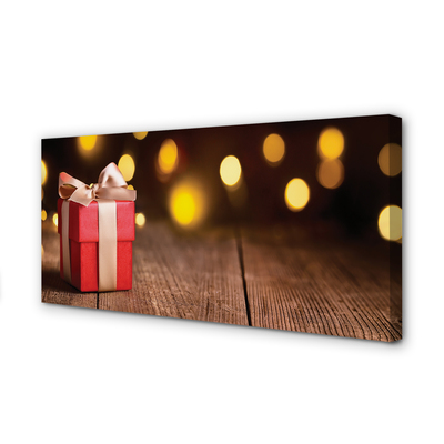 Obraz na płótnie Prezent na Deskach