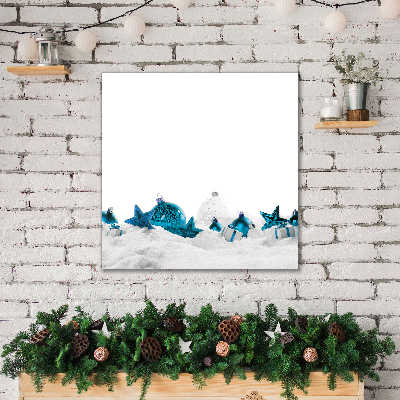 Obraz Canvas Bombki Święta Ozdoby Śnieg