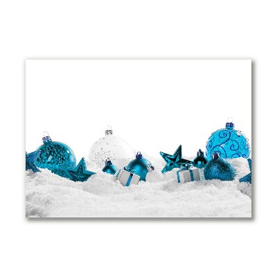 Obraz Canvas Bombki Święta Ozdoby Śnieg