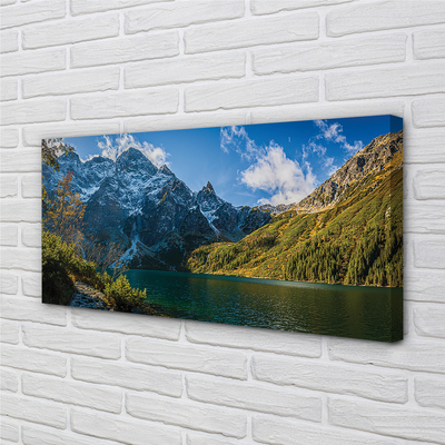 Zdjęcie na płótnie Góry i Jezioro