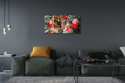 Zdjęcie na płótnie Śnieg, Bombki i Choinki