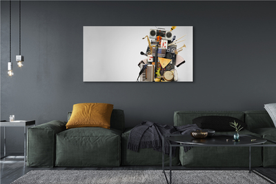 Duży obraz na płótnie Retro Studio Muzyczne