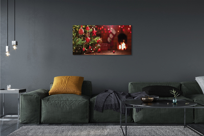 Zdjęcie na płótnie Bombki, Choinka i Prezenty