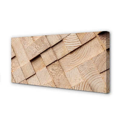 Obraz canvas na ścianę Bale Drewna W Przekroju