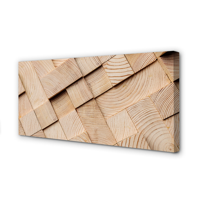 Obraz canvas na ścianę Bale Drewna W Przekroju