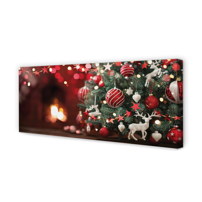 Zdjęcie na płótnie Bombki i Choinka