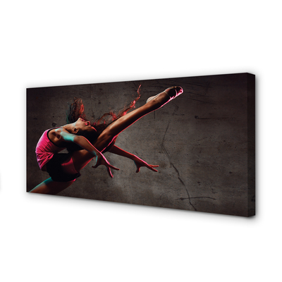 Obraz drukowany na płótnie Kobieta w Szpagacie