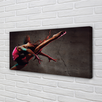 Obraz drukowany na płótnie Kobieta w Szpagacie