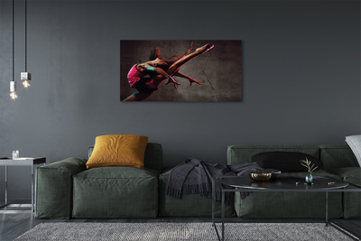 Obraz drukowany na płótnie Kobieta w Szpagacie