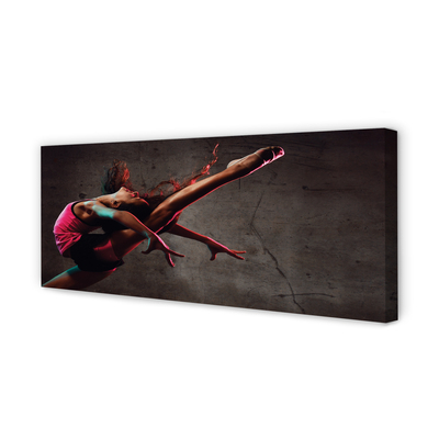 Obraz drukowany na płótnie Kobieta w Szpagacie