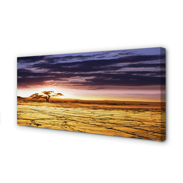 Fotoobraz na płótnie Chmury i Drzewa na Niebie