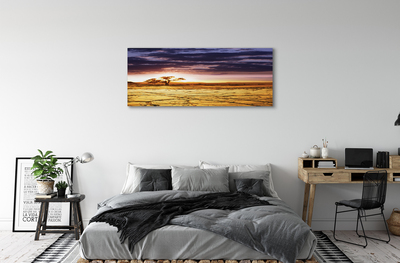 Fotoobraz na płótnie Chmury i Drzewa na Niebie