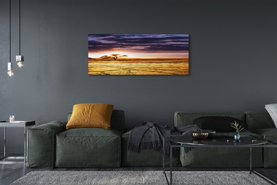 Fotoobraz na płótnie Chmury i Drzewa na Niebie