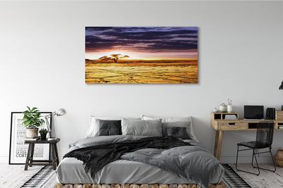 Fotoobraz na płótnie Chmury i Drzewa na Niebie