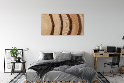 Obraz na płótnie Drewno słoje plastry