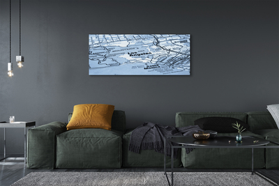 Obraz drukowany na płótnie Plan Miasta