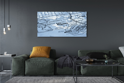 Obraz drukowany na płótnie Plan Miasta