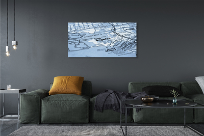 Obraz drukowany na płótnie Plan Miasta