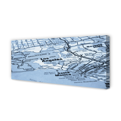 Obraz drukowany na płótnie Plan Miasta