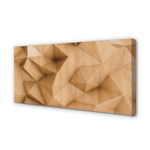 Obraz drukowany na płótnie Geometryczna Mozaika Z Drewna