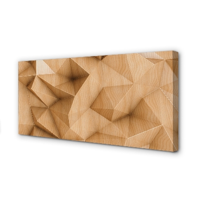 Obraz drukowany na płótnie Geometryczna Mozaika Z Drewna