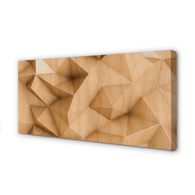 Obraz drukowany na płótnie Geometryczna Mozaika Z Drewna