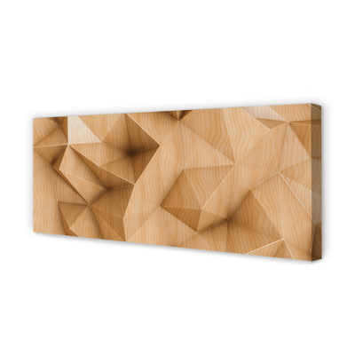 Obraz drukowany na płótnie Geometryczna Mozaika Z Drewna