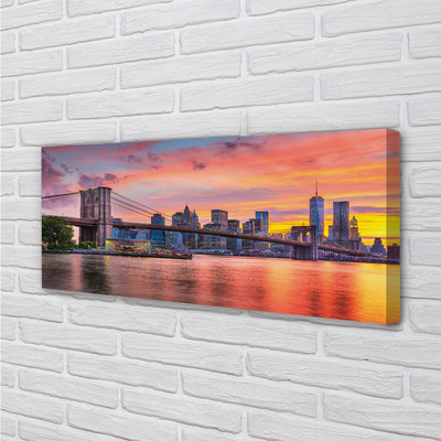 Obraz canvas na ścianę Poranny Widok na Most