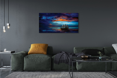 Zdjęcie na płótnie Wieczorny Rejs Statkiem