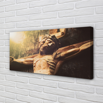 Obraz na płótnie Jezus z drewna