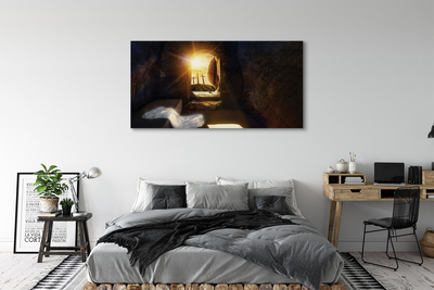 Duży obraz na płótnie Jaskinia, Krzyże i Słońce