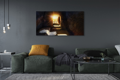 Duży obraz na płótnie Jaskinia, Krzyże i Słońce