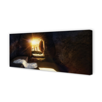 Duży obraz na płótnie Jaskinia, Krzyże i Słońce