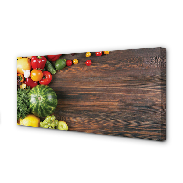 Duży obraz na płótnie Kompozycja Arbuza i Pomidorków