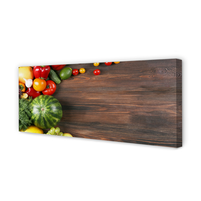 Duży obraz na płótnie Kompozycja Arbuza i Pomidorków