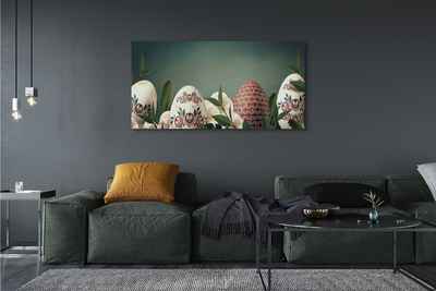 Fotoobraz na płótnie Liście, Jajka i Kwiaty