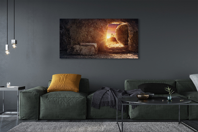 Obraz na płótnie Jaskinia krzyże słońce
