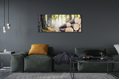 Obraz drukowany na płótnie Esencja Drewna Z Lasu