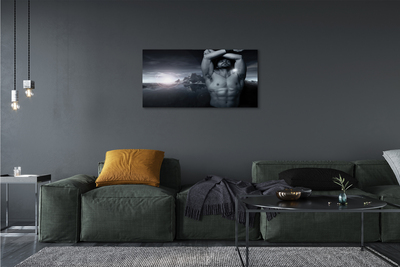 Zdjęcie na płótnie Mężczyzna w Górach