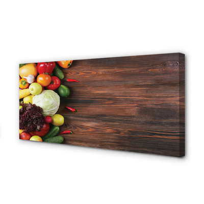 Obraz canvas na ścianę Kolorowy Zestaw Warzywny