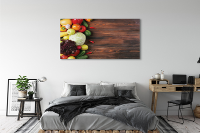 Obraz canvas na ścianę Kolorowy Zestaw Warzywny